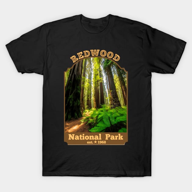 .Redwood National Park T-Shirt by AtkissonDesign